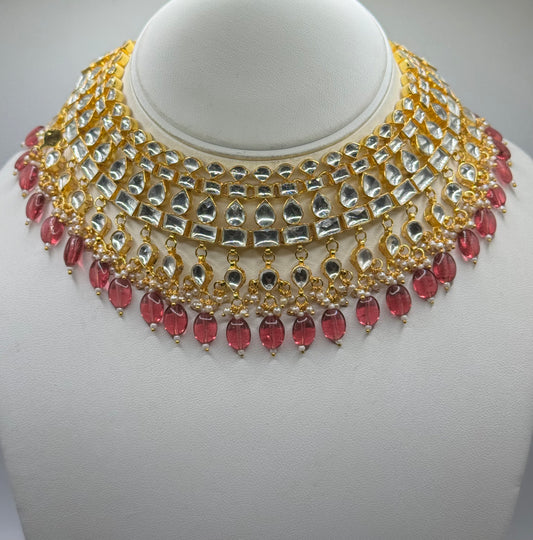 Hailey kundan necklace set