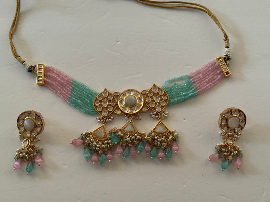 Diya necklace set