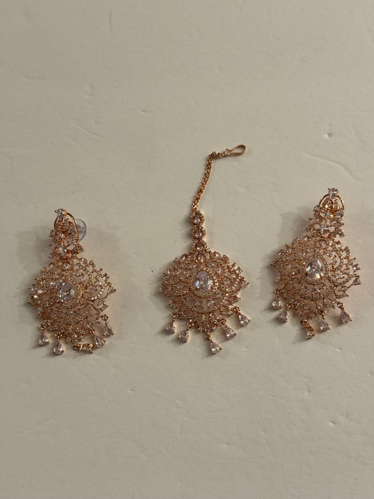 Dhara earrings and tikka set