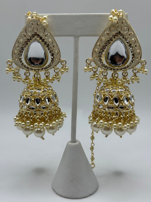 Abby earrings and tikka