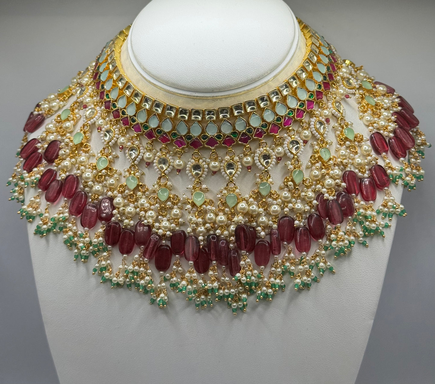 Ishani bridal kundan necklace set