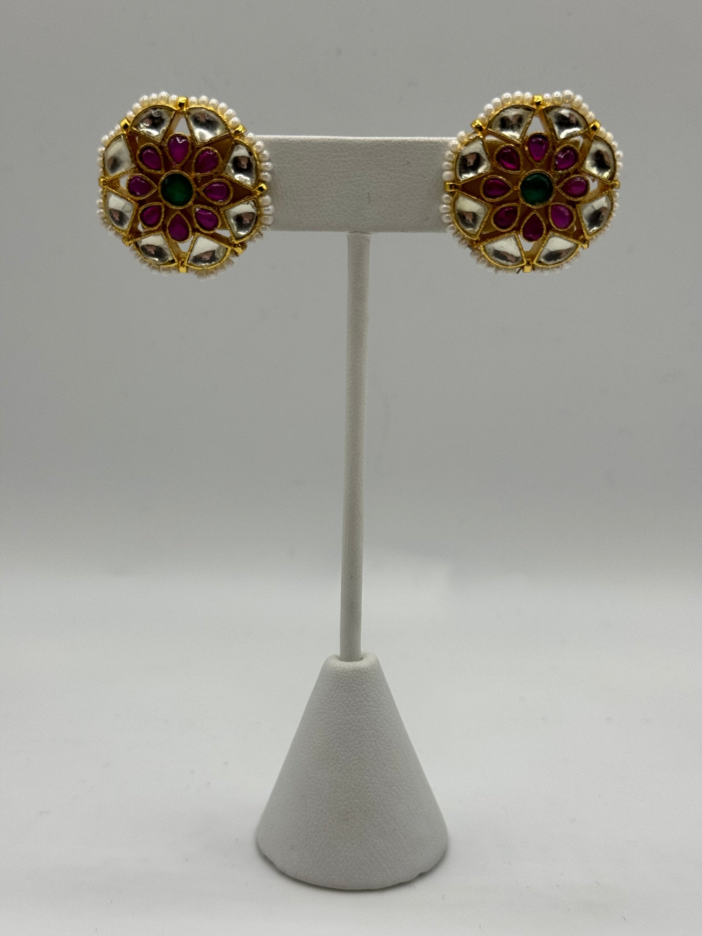 Cece kundan stud earrings