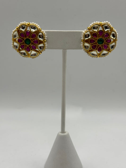 Cece kundan stud earrings