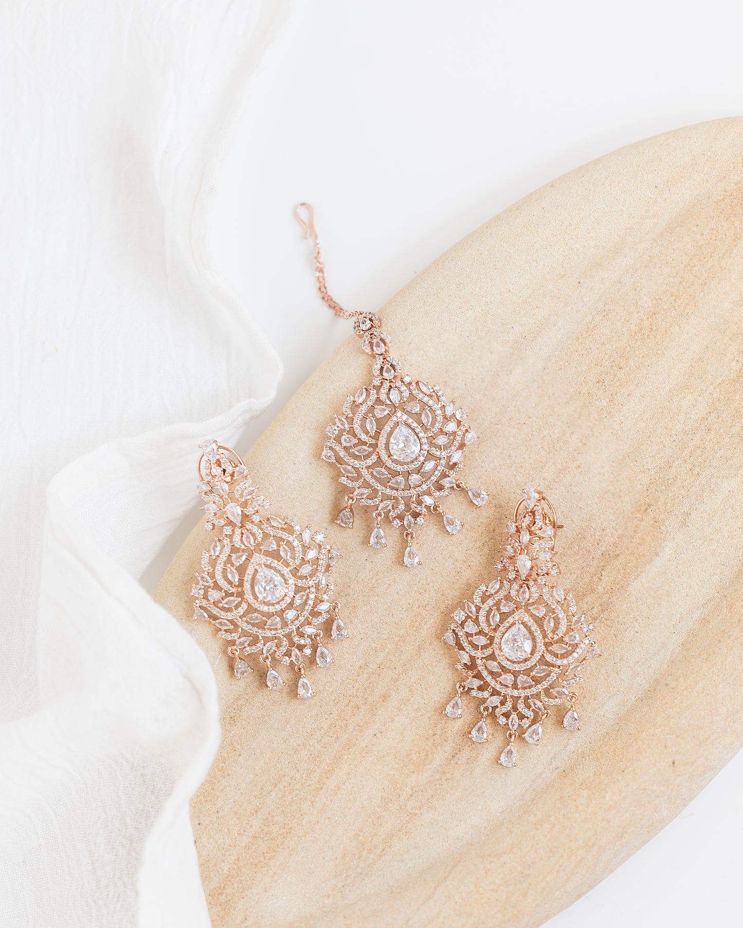 Dhara earrings and tikka set