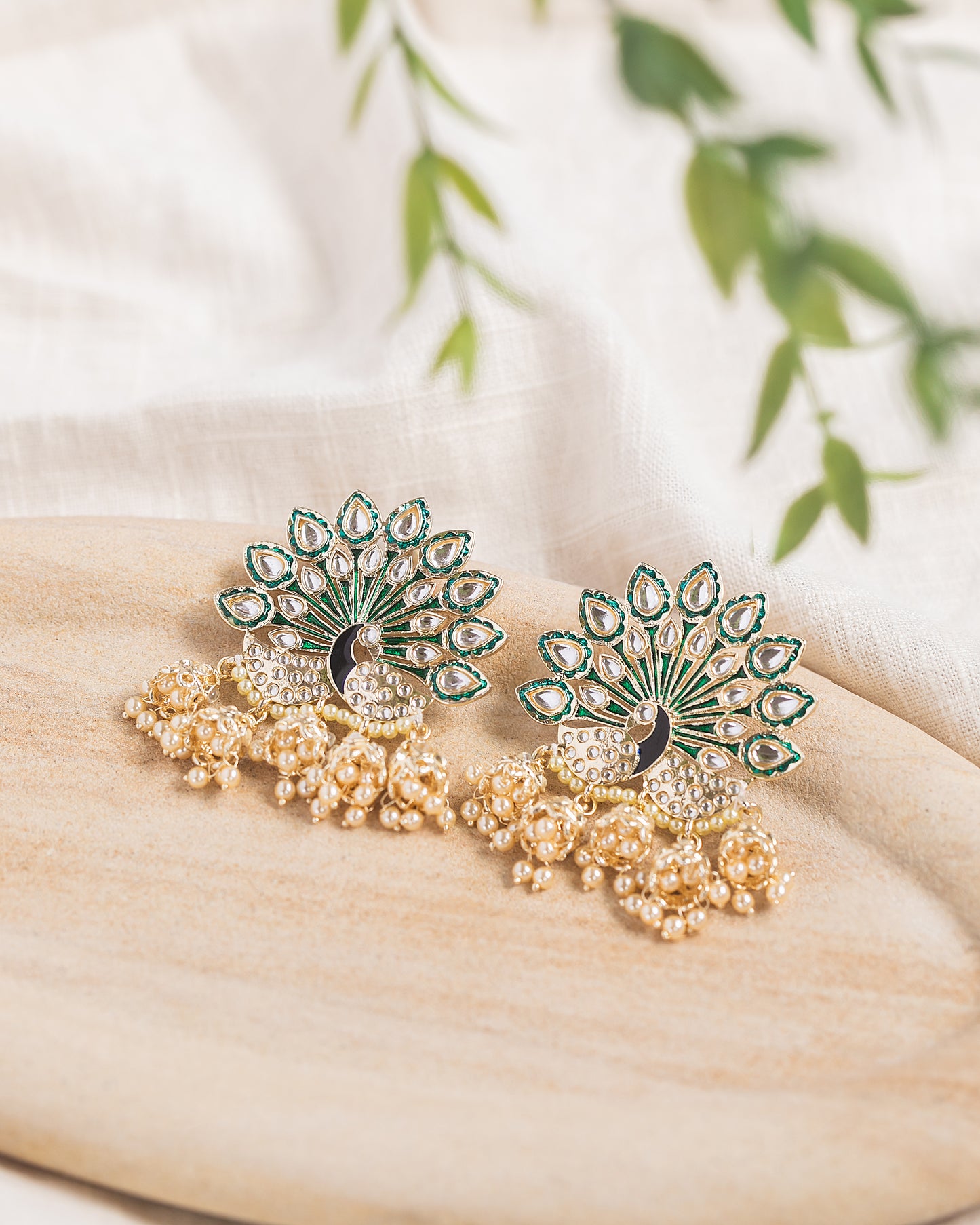 Ishani Peacock Earrings